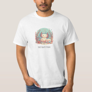 Cute Axolotl Pastel Aesthetic Illustration – Stay  T-Shirt