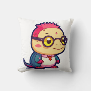 cute axolotl philosopher cushion
