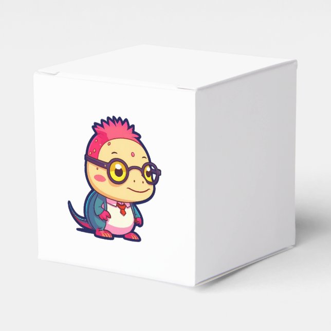 cute axolotl philosopher favour box (Front Side)