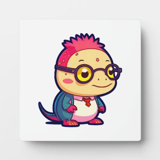 cute axolotl philosopher plaque (Front)