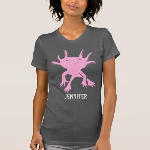 Cute Axolotl Pink Salamander Personalised Graphic T-Shirt