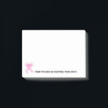 Cute Axolotl Pink Salamander Personalised Post-it Notes<br><div class="desc">Add an unusual but cute touch to your notes with these personalised Post-It Notes featuring a cartoon style illustration of a pink axolotl salamander with your own custom text in black lettering.</div>
