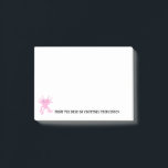 Cute Axolotl Pink Salamander Personalised Post-it Notes<br><div class="desc">Add an unusual but cute touch to your notes with these personalised Post-It Notes featuring a cartoon style illustration of a pink axolotl salamander with your own custom text in black lettering.</div>