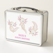 Cute Axolotl Questions Personalised Kids School