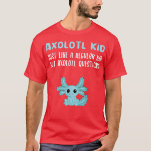 Cute Axolotl Shirt Girls Boys Kids Vintage Axolotl