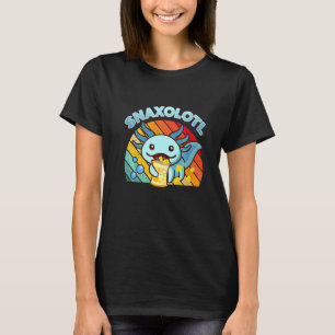 Cute Axolotl Snaxolotl Retro Salamander T-Shirt