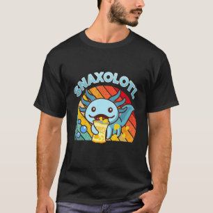 Cute Axolotl Snaxolotl Retro Salamander T-Shirt