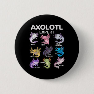 Cute Axolotl Tee For Boys &amp; Girls Or Men - Axo 6 Cm Round Badge