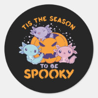 Cute Axolotl The Season To Be Spooky Halloween