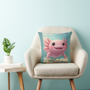 Cute Axolotl Trendy Cushion