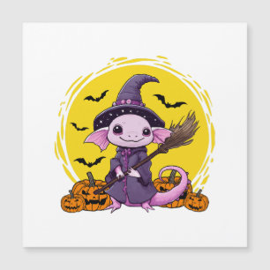 Cute Axolotl Witch Halloween