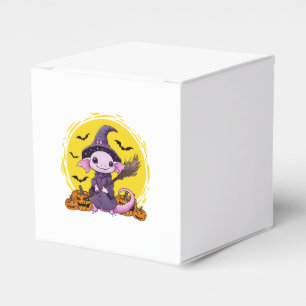 Cute Axolotl Witch Halloween Favour Box