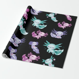 Cute Axolotls Wrapping Paper