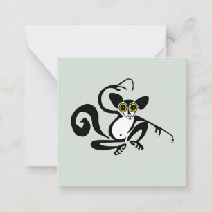 Cute AYE-AYE - lemur - primate -wildlife Card