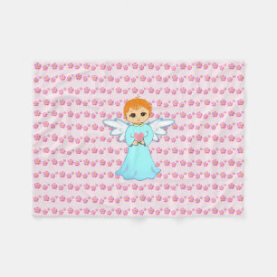 Cute Baby Angel Fleece Blanket