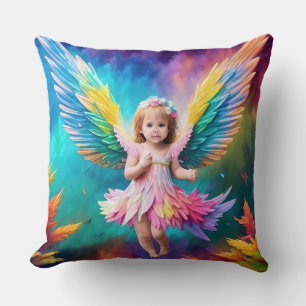 Cute Baby Angel Wings Art-38424 Cushion
