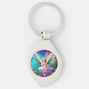 Cute Baby Angel Wings Art-38424 Key Ring