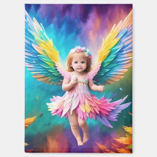Cute Baby Angel Wings Art-38424 Magnet