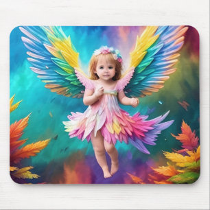 Cute Baby Angel Wings Art-38424 Mouse Pad