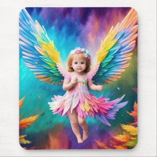 Cute Baby Angel Wings Art-38424 Mouse Pad