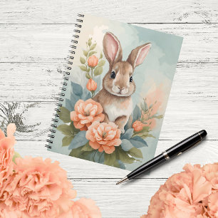 Cute Baby Animals   Baby Bunny Watercolor Notebook