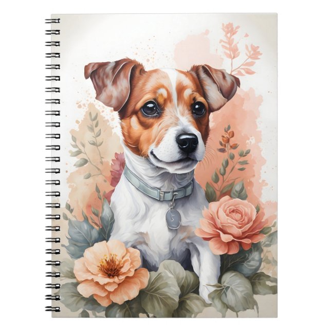 Cute Baby Animals | Cute Jack Russel Terrier Puppy Notebook (Front)