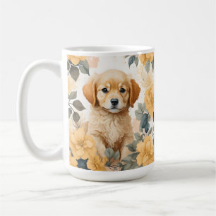 Cute Baby Animals Golden Retriever Puppy Coffee Mug