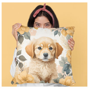 Cute Baby Animals   Golden Retriever Puppy  Cushion