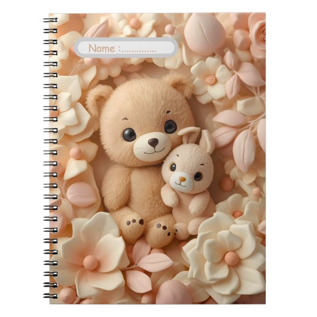 Cute Baby Animals Notebook (Front)
