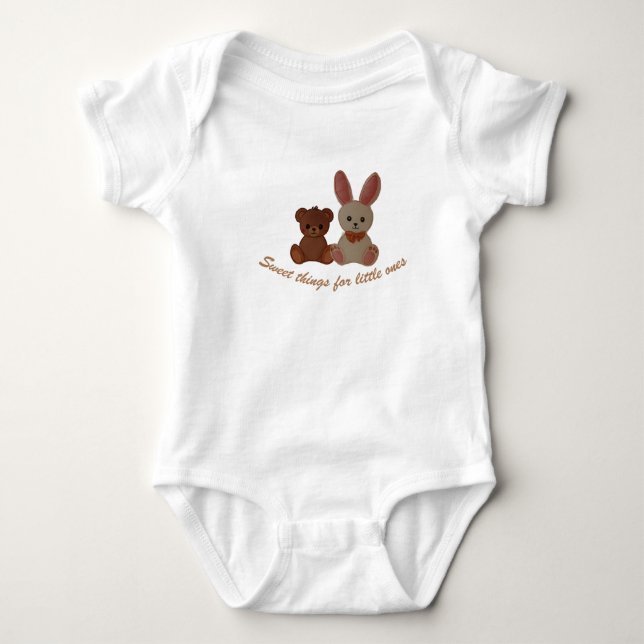 Cute Baby Animals Sweatshirt Bodysuit (Front)