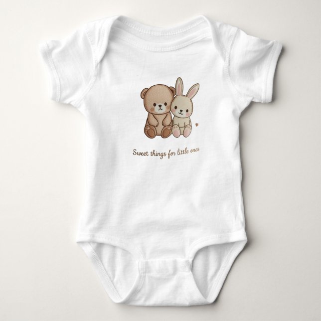 Cute Baby Animals Sweatshirt Bodysuit (Front)