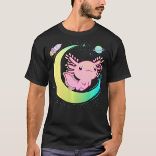 Cute Baby Aolotl Pastel Goth Magical Moon Kawaii T-Shirt