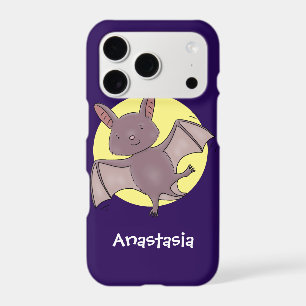 Cute baby bat flying cartoon illustration