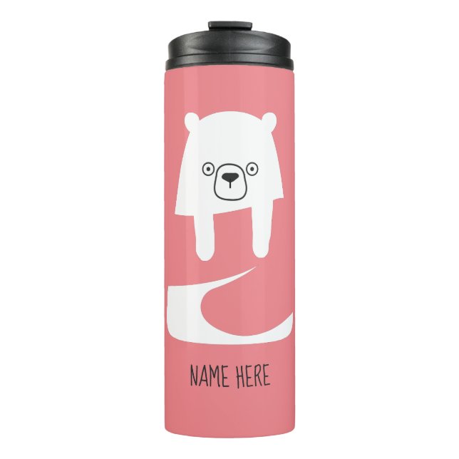 CUTE BABY BEAR | Dad Mum Daughter Son Family Thermal Tumbler (Front)