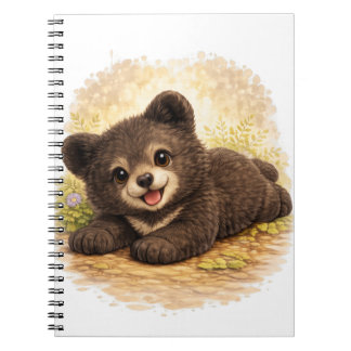 Cute Baby Bear Spiral Notebook Kawaii