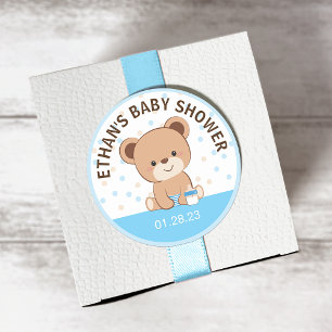 Cute Baby Bear Sticker (Blue)