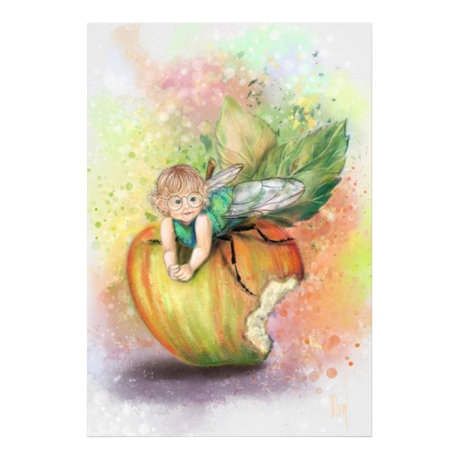 Cute Baby Bee Funny Poster Art (Front)