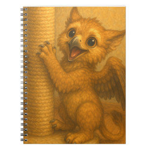 Cute baby big eye gryphon scratching post fantasy notebook