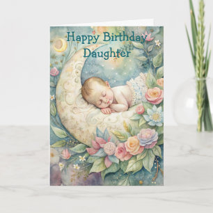 Cute Baby Birthday Card