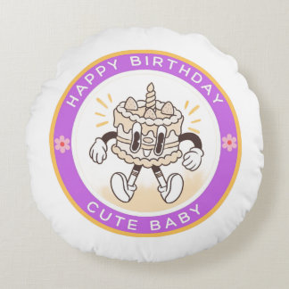Cute Baby Birthday Pillow