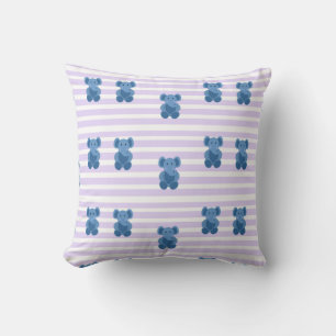 Cute baby blue elephant cushion