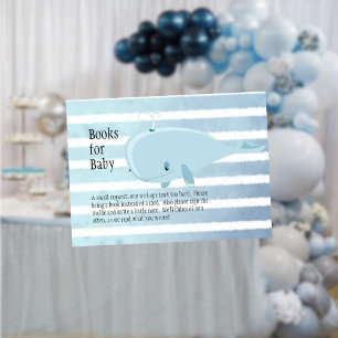 Cute Baby Blue Whale Books for Baby Enclosure Card