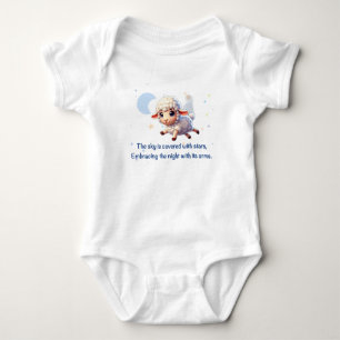 Cute baby bodysuit with a sheep.