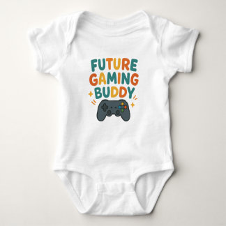 Cute Baby Bodysuit with Gaming and Future Gamer 