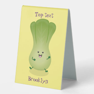 Cute baby bok choy cartoon illustration