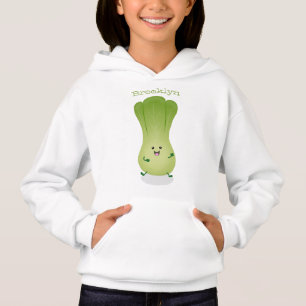 Cute baby bok choy cartoon illustration