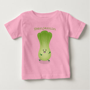 Cute baby bok choy cartoon illustration baby T-Shirt