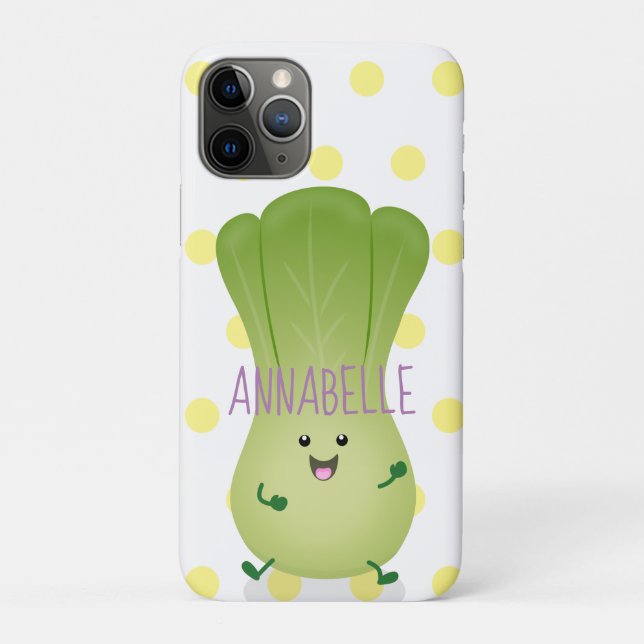 Cute baby bok choy cartoon illustration Case-Mate iPhone case (Back)