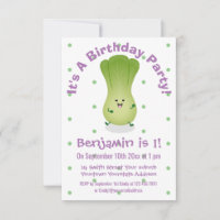 Cute baby bok choy cartoon illustration