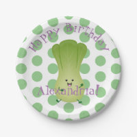 Cute baby bok choy cartoon illustration